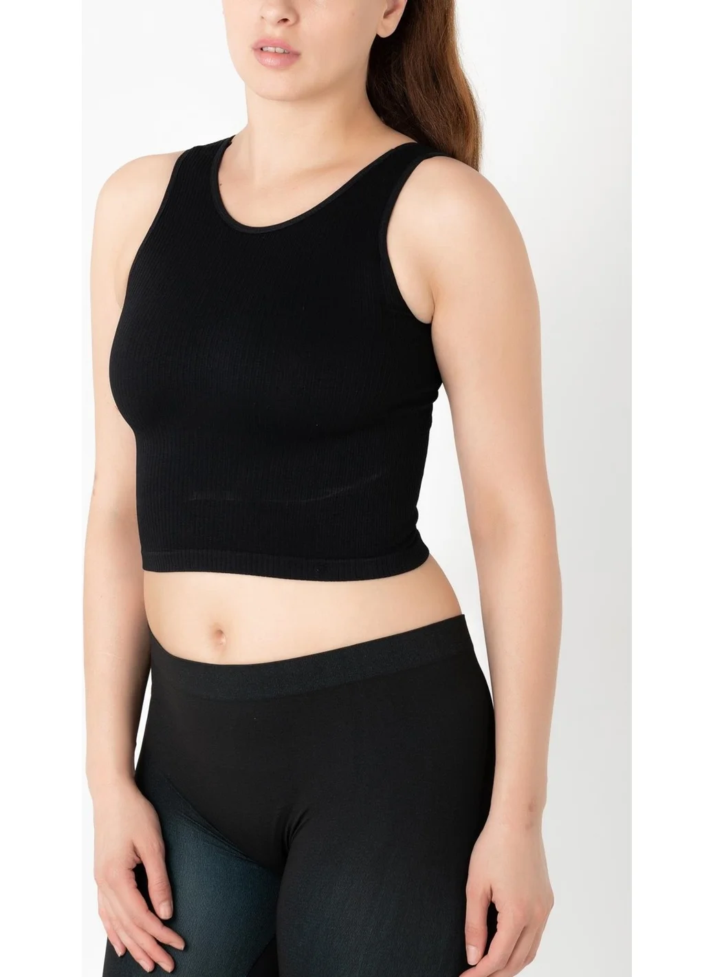 Gigotto Seamless Ripped Crop T-Shirt