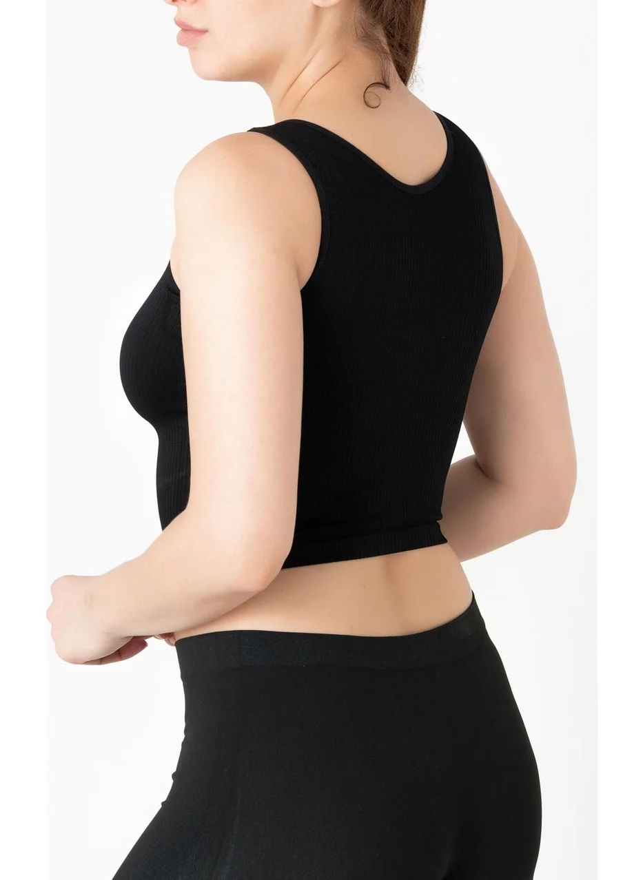 Gigotto Seamless Ripped Crop T-Shirt