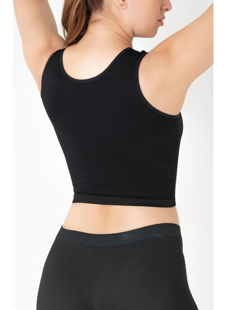 Gigotto Seamless Ripped Crop T-Shirt