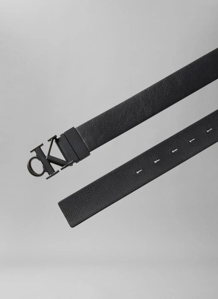 CALVIN KLEIN black Logo Hole Allocated Belt for Men | Best Price UAE