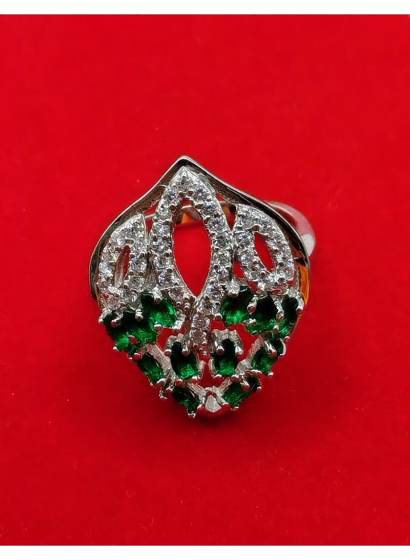 Armaaj S925v Ladies Full  green stone Set [3] - Image 2