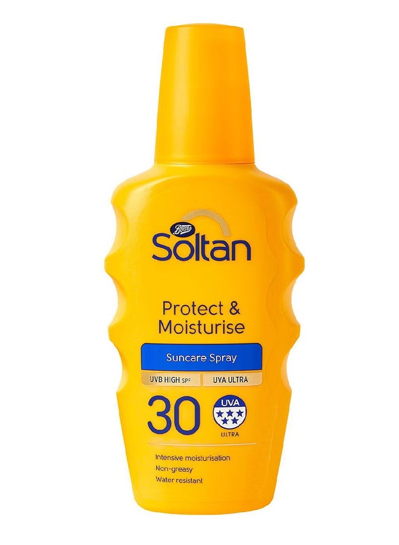Soltan Protect & Moisturise Suncare Spray SPF30 - 200ml  [6.7fl] - Image 1