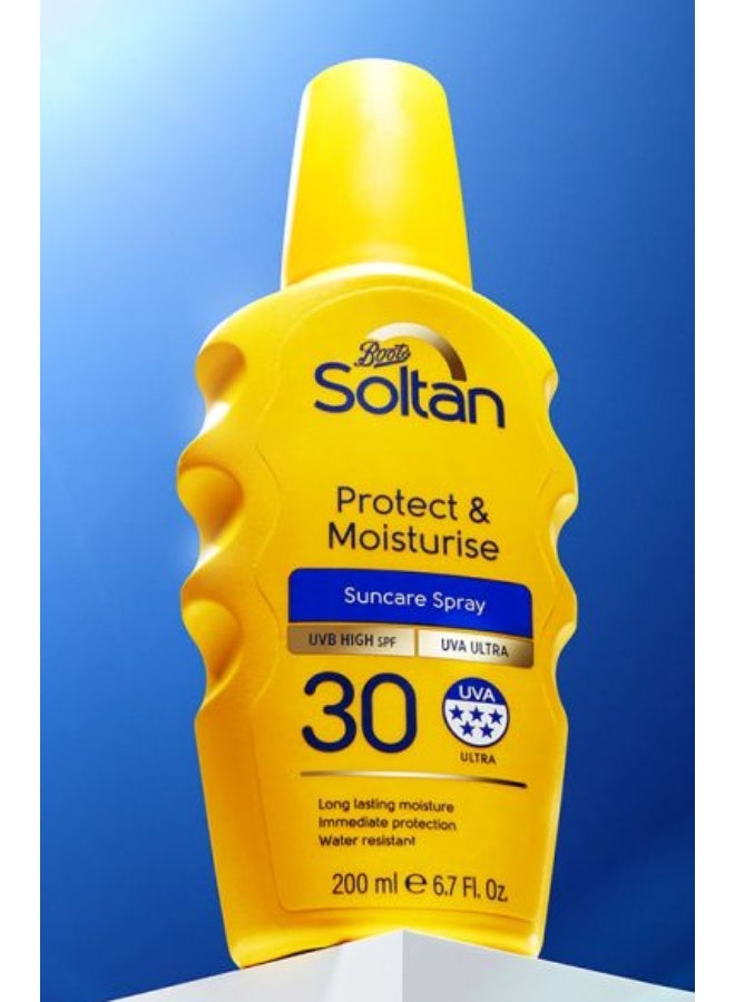 Soltan Protect & Moisturise Suncare Spray SPF30 - 200ml  [6.7fl] - Image 2