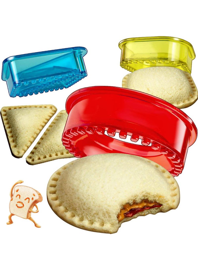 Sweet seven Effortless Lunch Prep: Sandwich Cutter and Sealer for Kids - Fun Shapes (Circle, Square, Triangles) - Lunchbox and Bento-Ready - Quick & Tidy Snacks! - Image 1