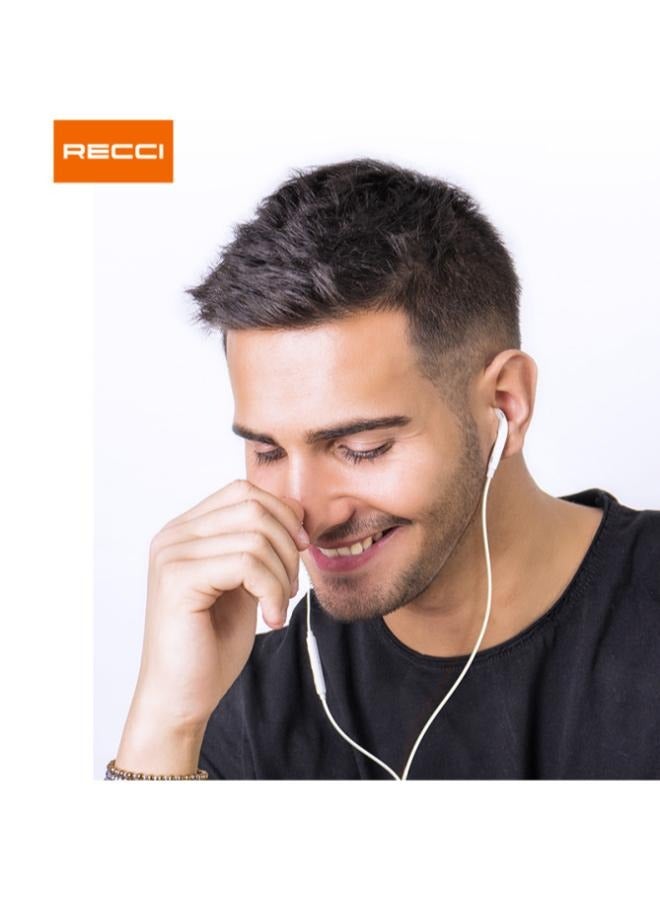 ريتشي سماعة أذن سلكية RECCI REP-L27 HD SOUND (TYPE-C) - بيضاء - Image 2
