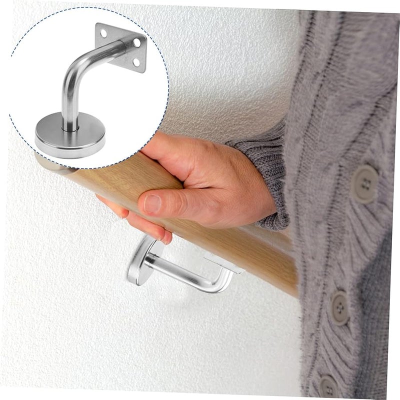 أقواس درابزين من الفولاذ المقاوم للصدأ 5 قطع، دعامات درابزين الدرج المثبتة على الحائط - Image 4