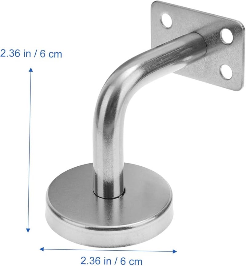 أقواس درابزين من الفولاذ المقاوم للصدأ 5 قطع، دعامات درابزين الدرج المثبتة على الحائط - Image 3