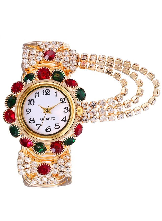 Fashion Women's Watch Wet With Diamond Digital Quartz Bracelet Watch  - Image 1
