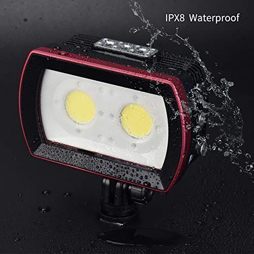 MEIKON Seafrogs Diving Video Light Waterproof 130FT/40M White Red Blue Light Underwater Photography Fill Lights High Power 3500 Lumens Flash Light with Ball Head YS Adapter for Gopro, Housing (SL-21) - Image 3