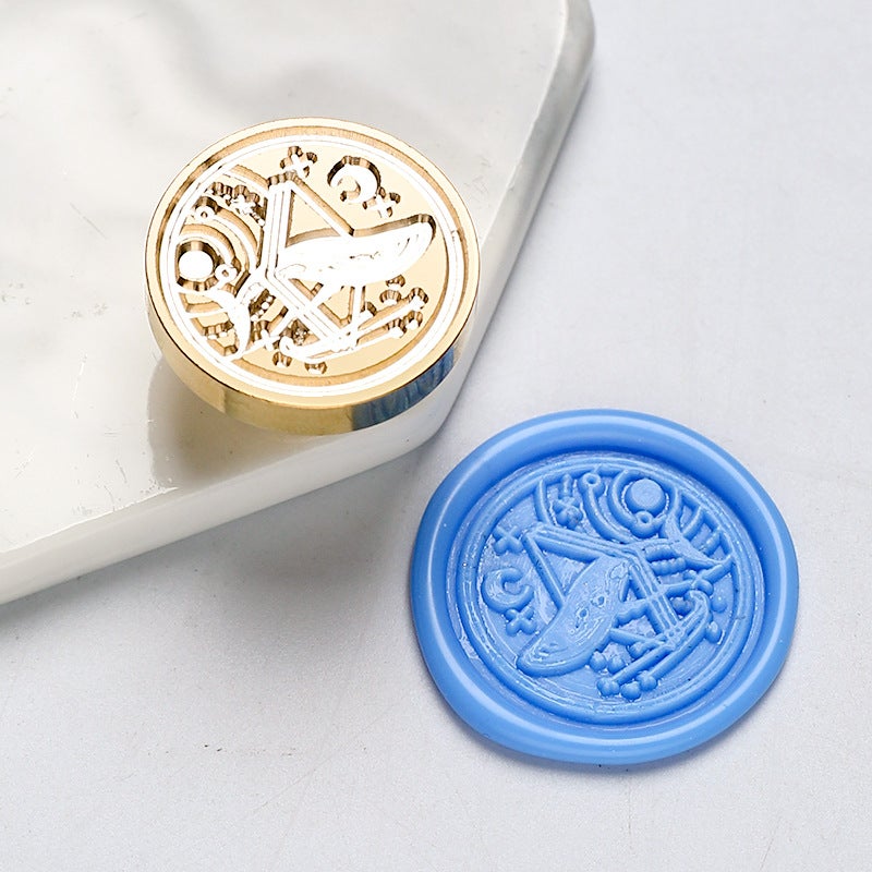 Fire Paint Seal Head Tulip Peeking Cat Hand Account Fire Paint Guka Brass Head - Image 1