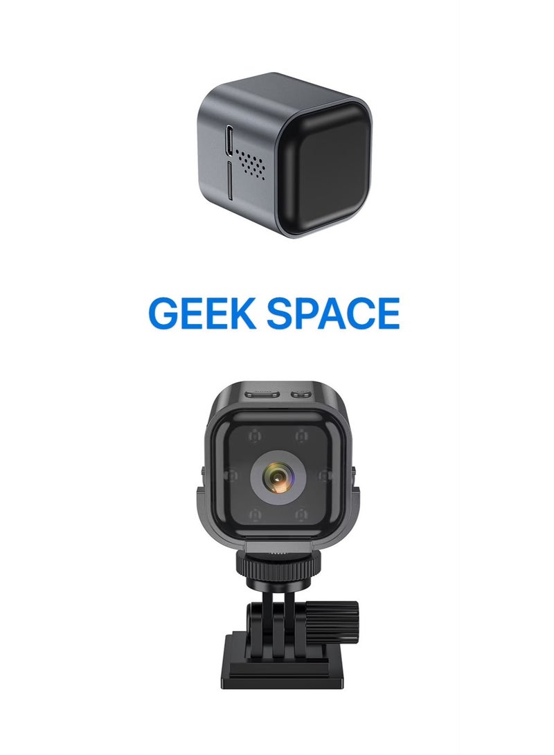 GEEK SPACE Mini WiFi HD Security Camera 1080P Wireless Smart Indoor CCTV Camera with AI Motion Detection, Infrared Night Vision, Two-Way Audio, Remote App Viewing, TF Card Storage, Mobile Alerts, Loop Recording, Home Surveillance Camera for Baby, Pet & Office Monitoring - Image 5