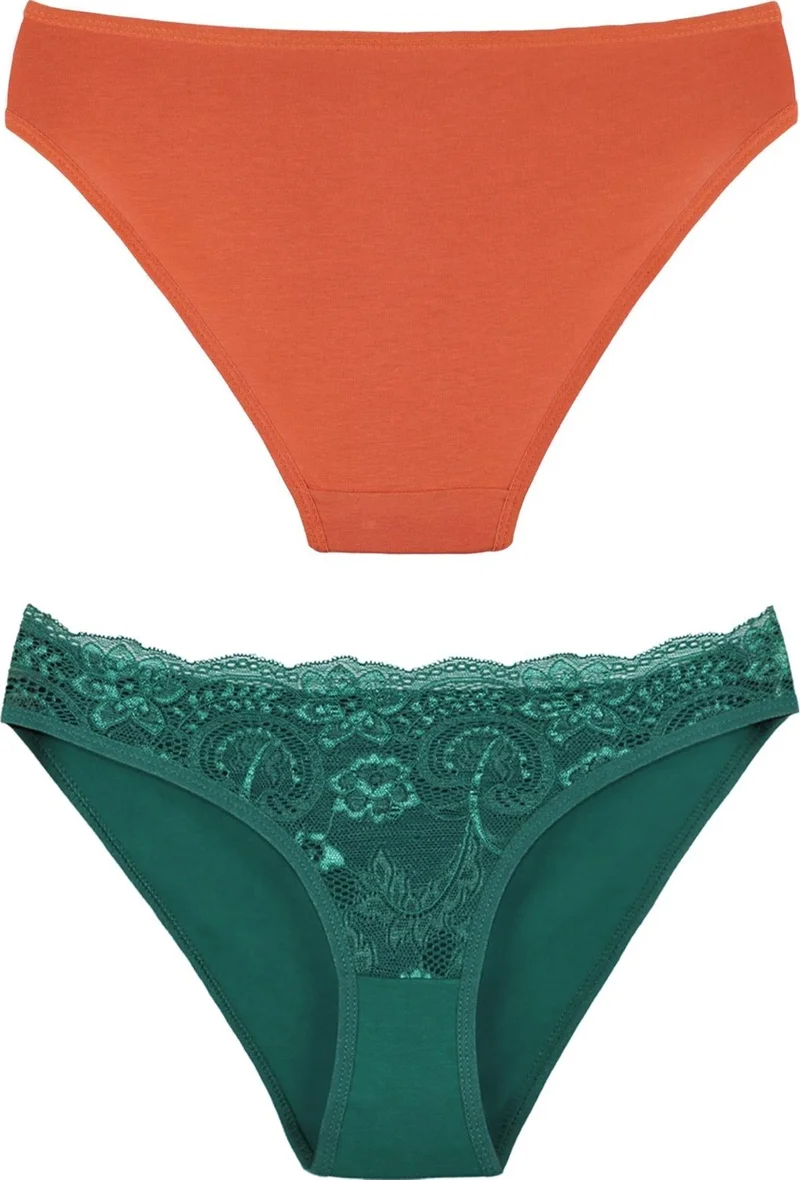 سينسو Women's Lacy Mixed Colors Slip Panties 5l I Pack Set KTS3064