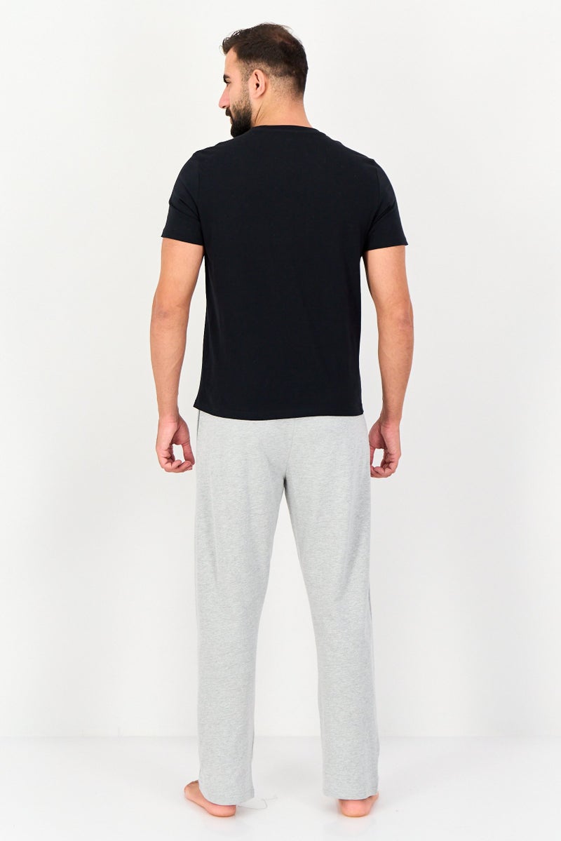 English Laundry Men 2 Pieces Embroidered Logo Short Sleeve T-Shirt And Pyjama Pants Set, Multicolor - Image 3