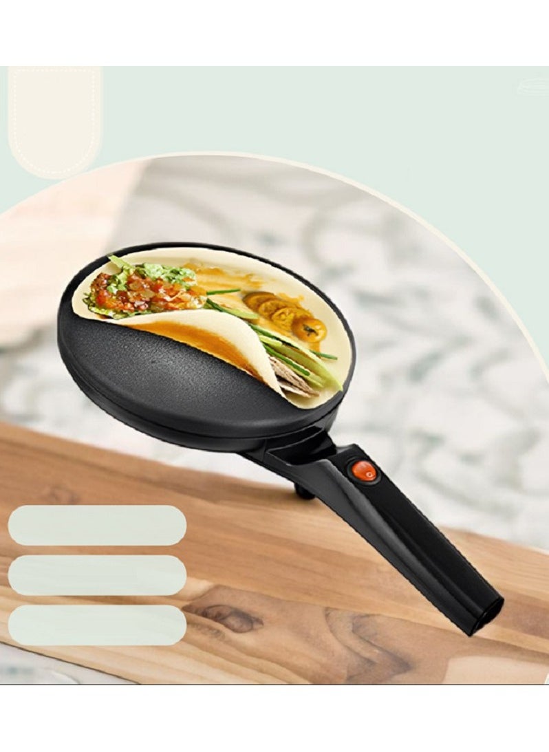 Pancake Machine Spring cake Spring Rolls Skin Thousand Layers Household Full Automatic Small Pancake Magic Tool Pancake Pan 1000.0 W HM-110 Black