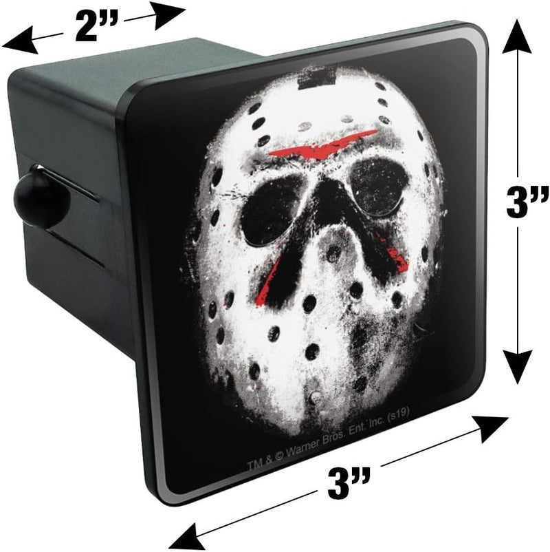 GRAPHICS & MORE Friday The 13th Jason Mask Tow Trailer Hitch Cover Plug Insert - Image 5