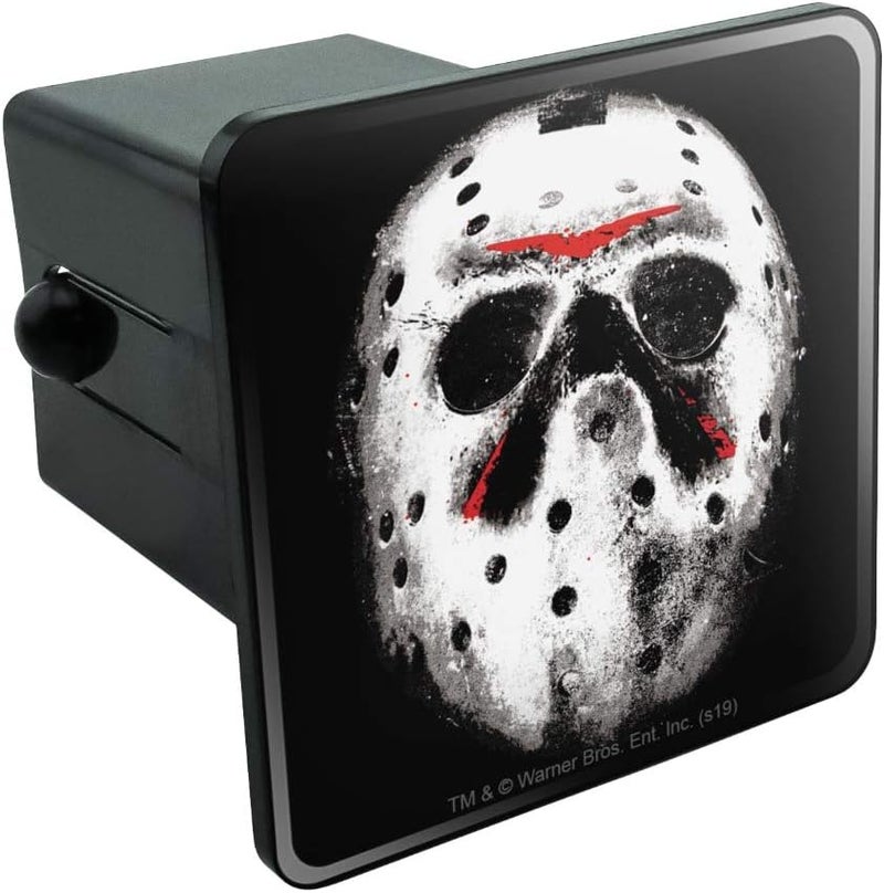 GRAPHICS & MORE Friday The 13th Jason Mask Tow Trailer Hitch Cover Plug Insert - Image 1