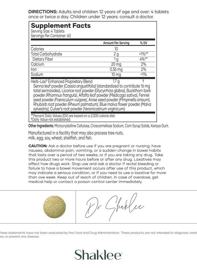 Shaklee Herb-Lax (240 Tablets) - Image 3