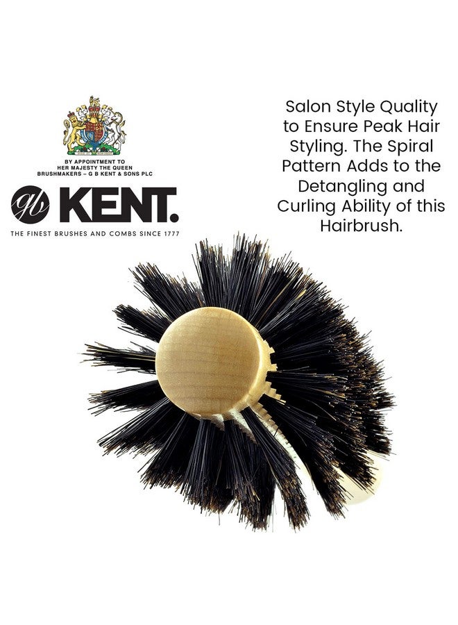 KENT Kent Lbr2 Finest Hair Brushes For Women Blow Dry Brush Made Of Beechwood Spiral Radial Boar Bristle Hairbrush For Short Or Shaped Hair Royal Salon Style Straightening Pure Wood Brush From Kent - Image 5