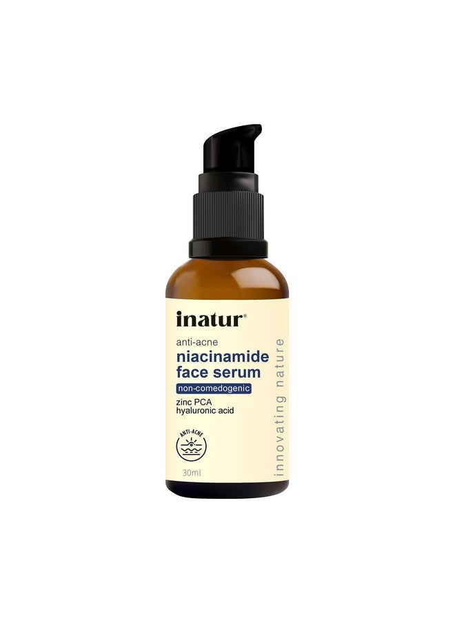 INATUR Niacinamide Serum For Face With Hyaluronic For Acne-Prone Skin (30 Ml)  - Image 1