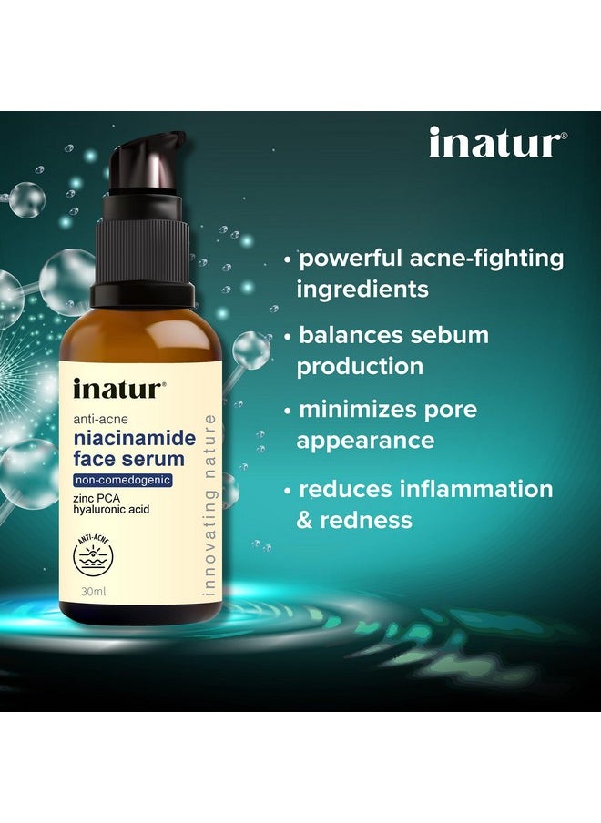 INATUR Niacinamide Serum For Face With Hyaluronic For Acne-Prone Skin (30 Ml)  - Image 5