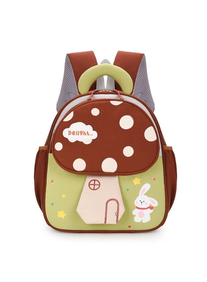 Kids Mushroom Kindergarten Backpack 3-5 Years – Lightweight Spine-Protective Waterproof Wear-Resistant Breathable Multifunctional – School Supplies - Image 1