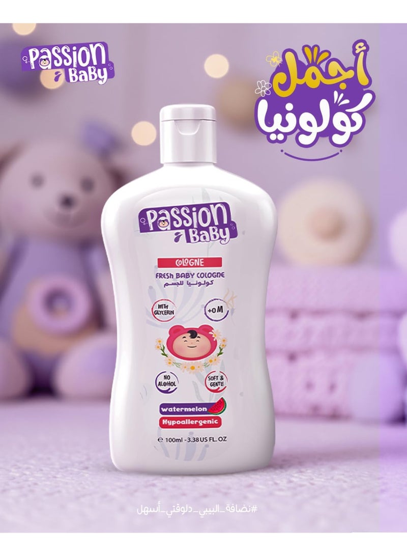 Passion Baby Fresh Body Cologne for Babies - Watermelon Scent, 100ml (Packaging may vary). - Image 5