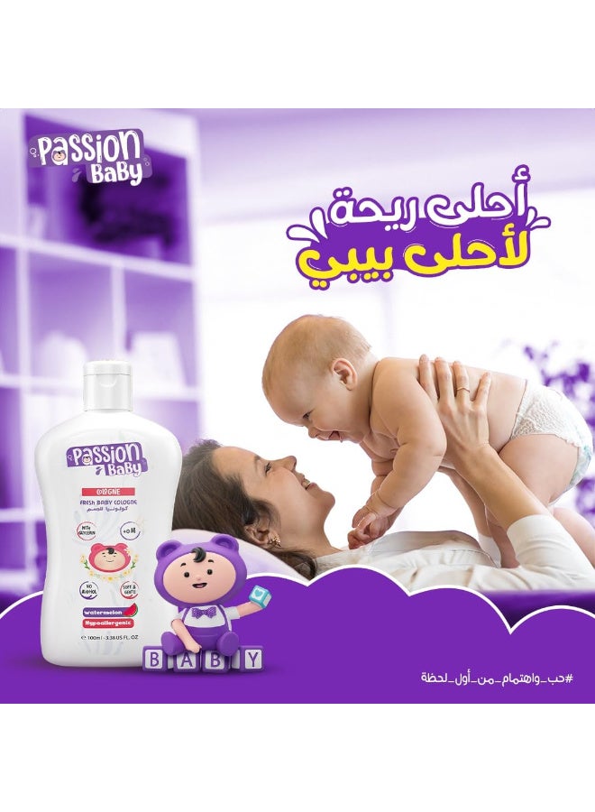 Passion Baby Fresh Body Cologne for Babies - Watermelon Scent, 100ml (Packaging may vary). - Image 2