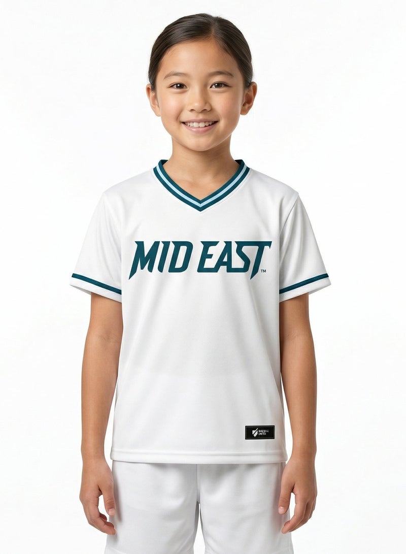 Baseball United Mid East Falcons Kids' V-Neck Jersey - Image 1