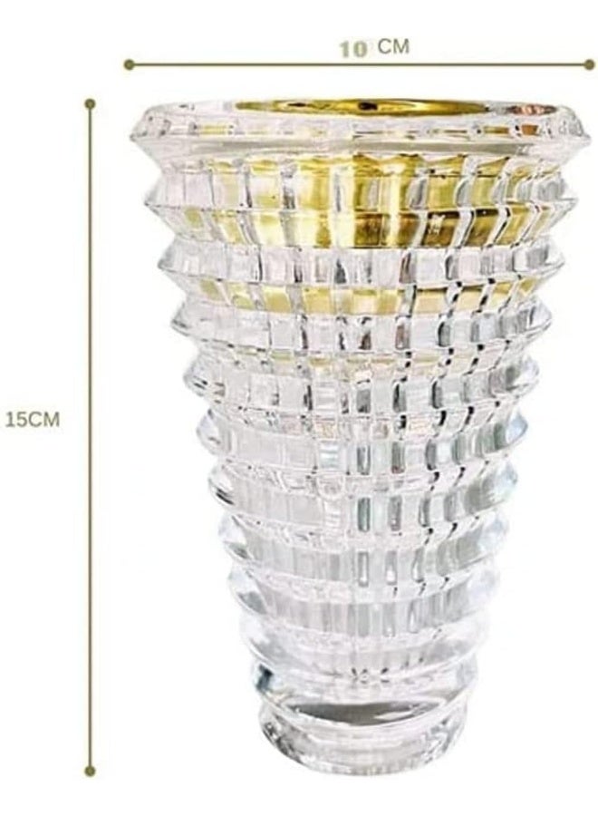 GO2CAMPS Bakhoor Burner, Oud burner, Incense Bakhoor Charcoal Incense Burner, مبخرة عود,مبخرة بخور, Frankincense Burner, Madkhan, Handheld Bakhoor Gold Incense Burner Crystal Luxury (Clear)  - Image 2