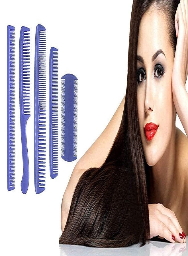 Puthak Combo of 5 Pcs Plastic Hair Comb Set for Women and Men Use - Image 3