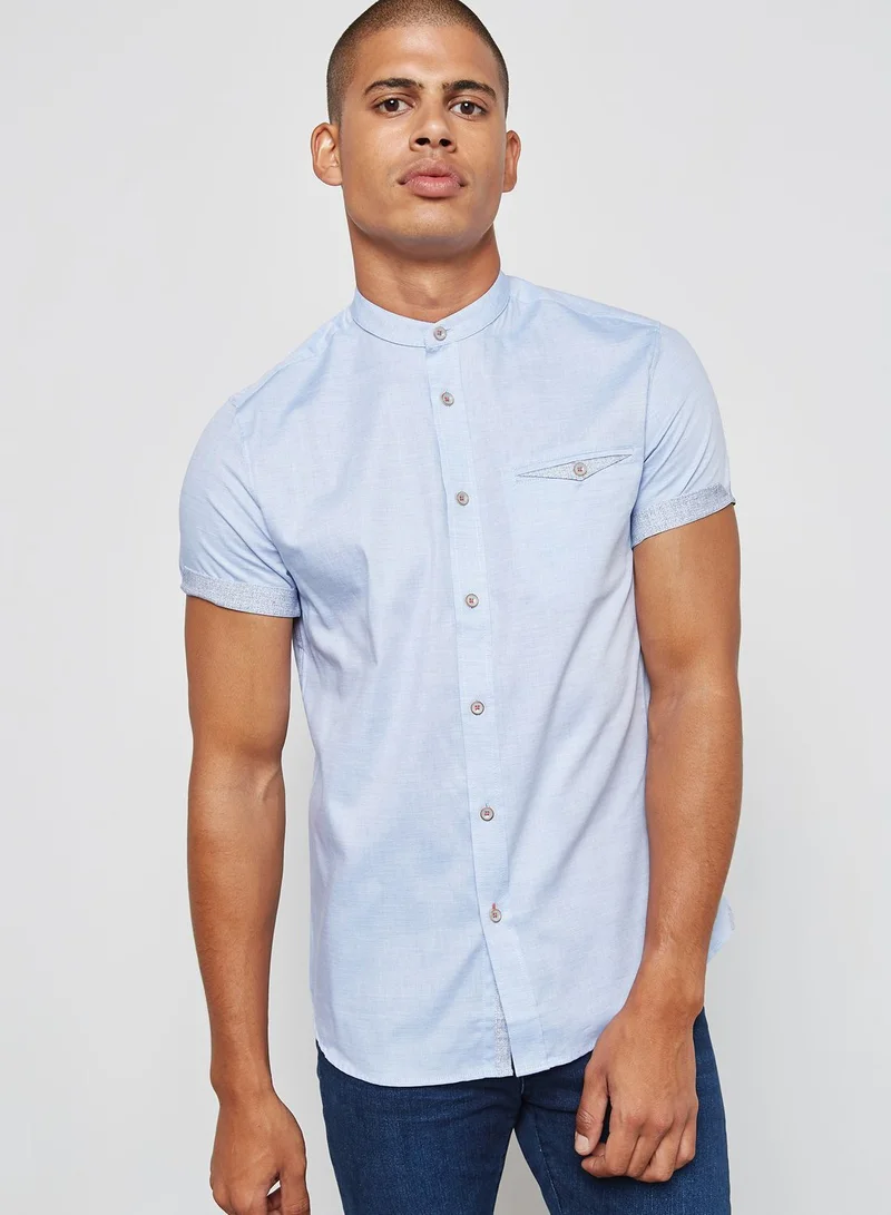 Ted Baker Grandad Collar Shirt.