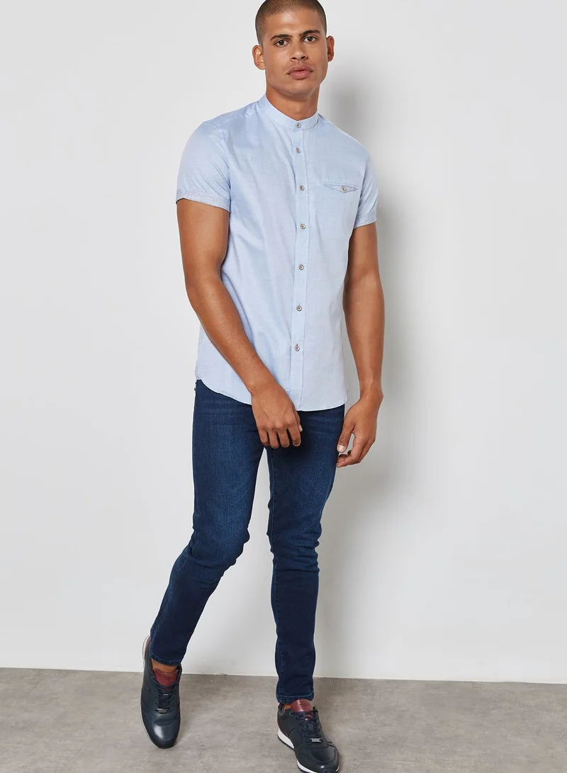 Ted Baker Grandad Collar Shirt.