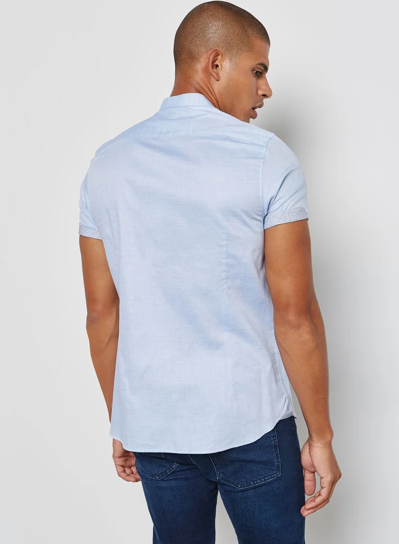 Ted Baker Grandad Collar Shirt.