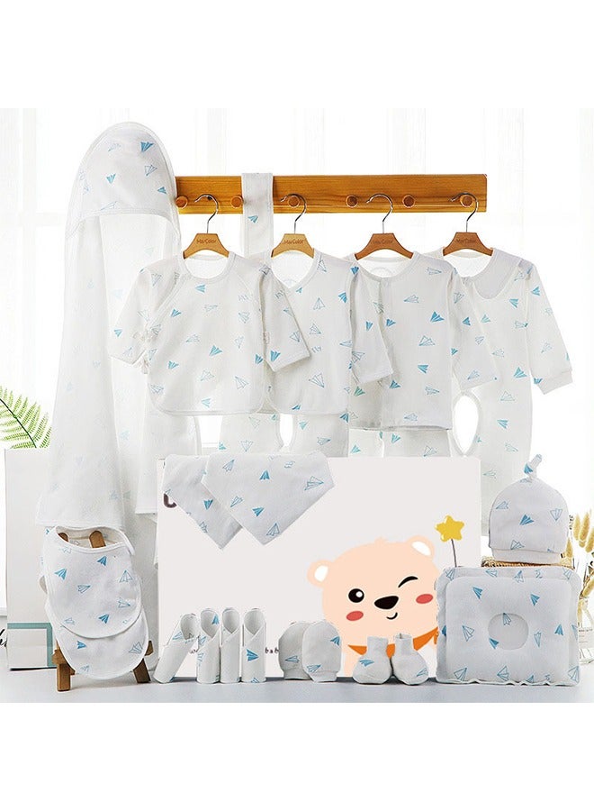 DOOKOO 18pcs Newborn Baby Gifts Set Newborn Gifts Set Baby Girl Boys Gifts Premium Cotton Baby Clothes Accessories Set Fits Newborn To 3 Months - Image 1
