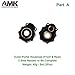AMK 8 in 1 TRX4 Brass Weights Set TRX6 Wheel Counterweights Portal Axle Updating Accessorise for 110 RC Crawler TRX4 Upgrades 8 in 1 Set - Image 4
