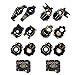 AMK 8 in 1 TRX4 Brass Weights Set TRX6 Wheel Counterweights Portal Axle Updating Accessorise for 110 RC Crawler TRX4 Upgrades 8 in 1 Set - Image 2
