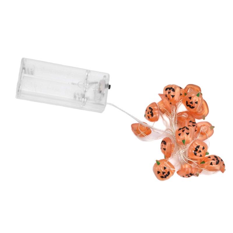 2m 20LED Pumpkin String Lights Battery Powered Decorative Lamp for Outdoor Indoor Halloween Party Haunted House - Image 3