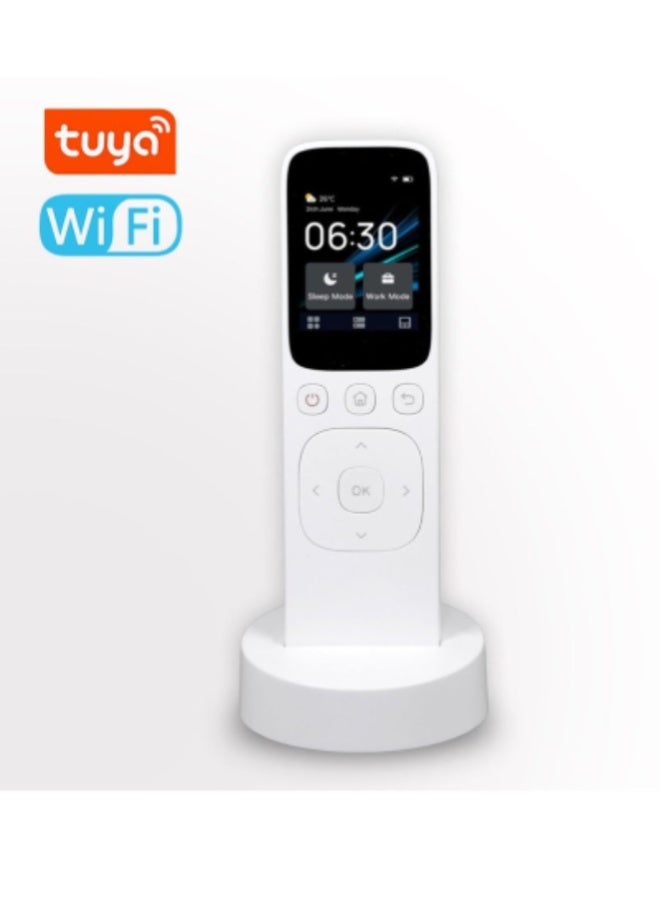 ارواق لوحة تحكم ذكية مركزية تعمل بالواي فاي مع شاشة لمس وجهاز تحكم IR – وحدة تحكم منزلية ذكية تدعم التطبيق والريموت والتحكم بالأزرار - Image 1