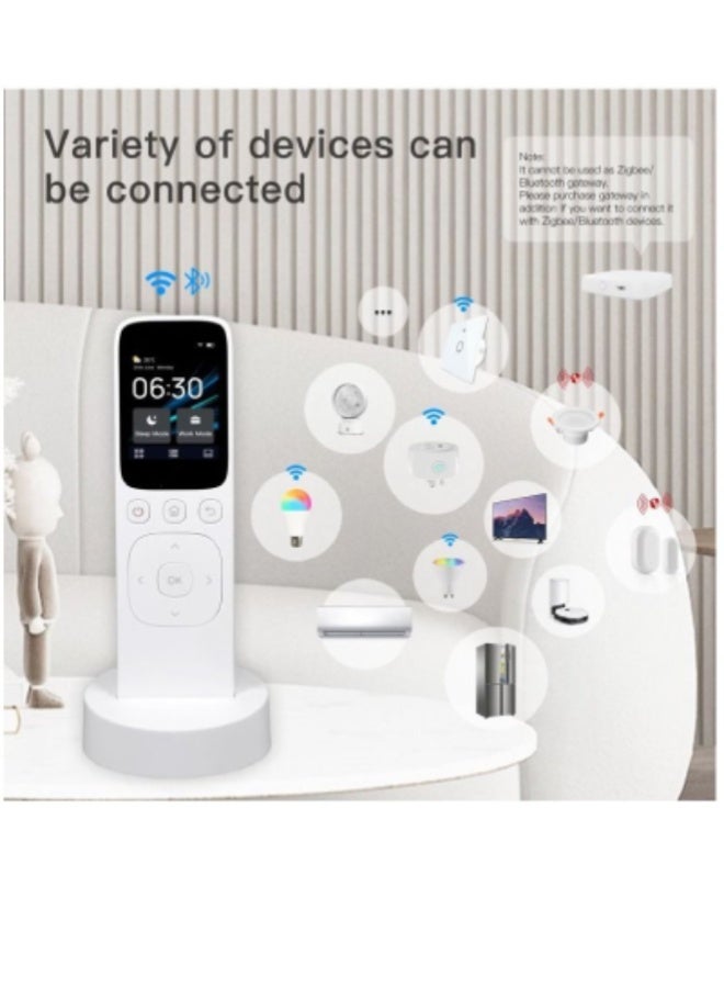 ارواق لوحة تحكم ذكية مركزية تعمل بالواي فاي مع شاشة لمس وجهاز تحكم IR – وحدة تحكم منزلية ذكية تدعم التطبيق والريموت والتحكم بالأزرار - Image 2