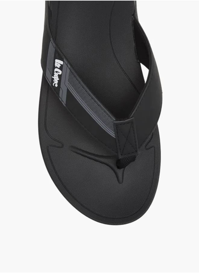 Lee Cooper Mens Logo Print Slip-On Flip Flops