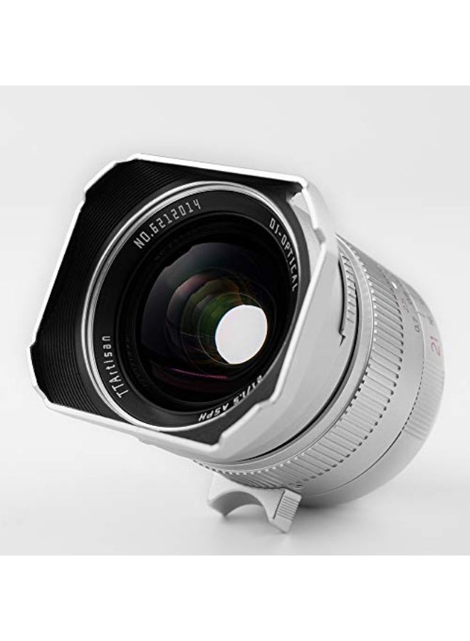 تترتيسان عدسة بزاوية واسعة 21 مم F1.5 لكاميرات Leica M-Mount مثل M2 M3 M4 M9 M10 باللون الفضي - Image 2