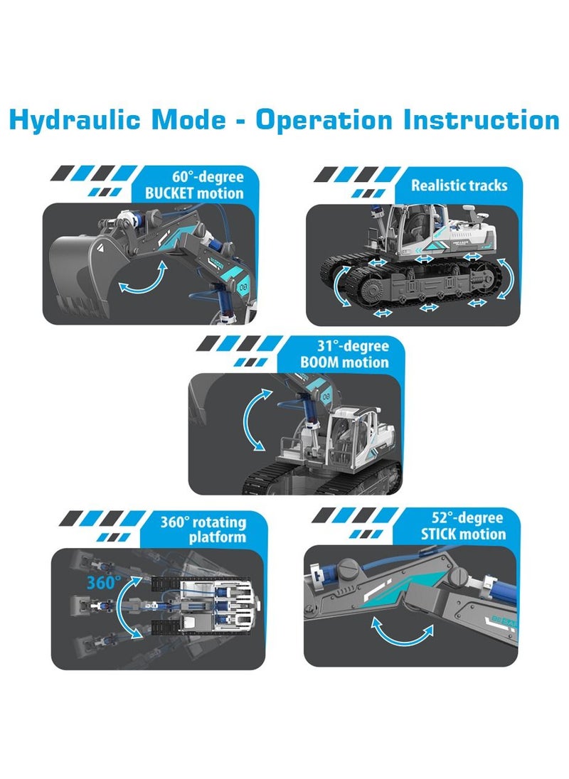 130- Pieces DIY Hydraulic Power Principle Based 3-In-1 Excavator Bulldozer JCB Toy, Stem Series - Grey - pzsku/Z7F518D7874AAEF589EFBZ/45/_/1666435990/e02ebc26-49e2-46fc-b9bb-9b9a6e982633