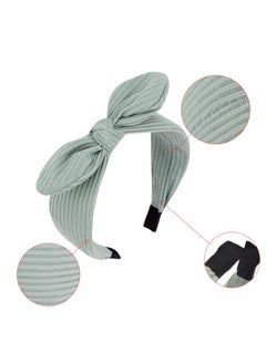 Wecoe Wecoe 6 Pack Bow Headbands For Women - Cute Knotted Wide Solid Color Plain Hair Accessories, Girls Gifts (Set 2)  - Image 5