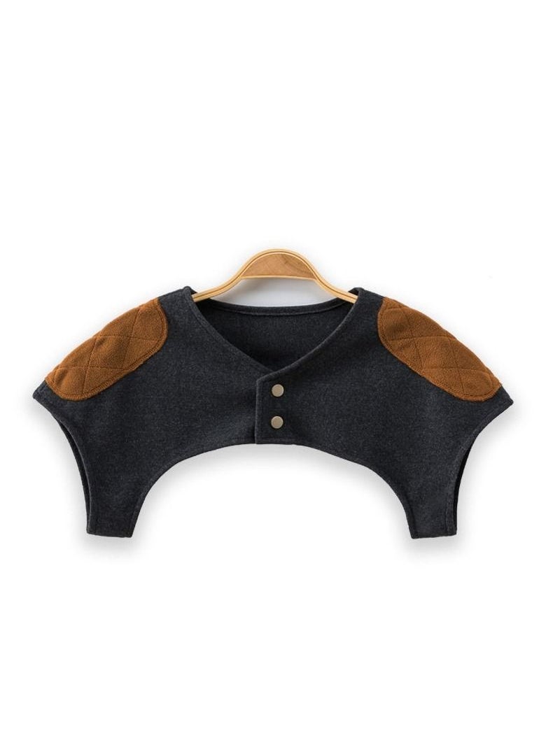 M MIAOYAN M MIAOYAN German velvet shoulder pad fixed belt warm shoulder pad summer thin section women's shoulder cervical cotton waistcoat  - Image 1