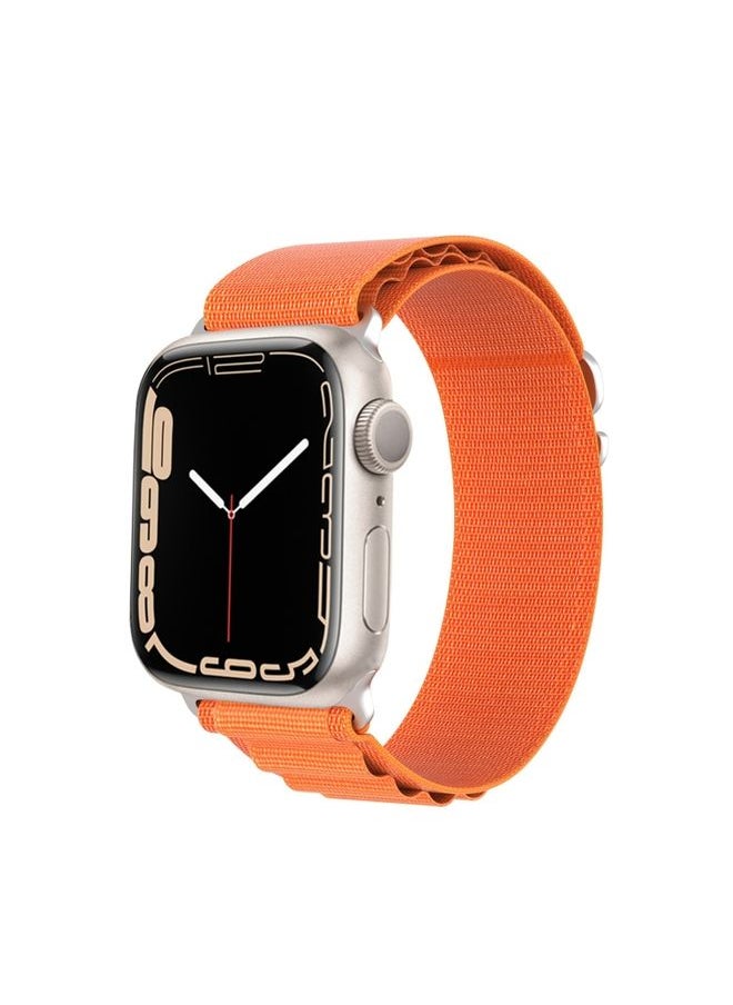 Generic - Replacement Strap For Apple Watch SE 2023 40mm DUX DUCIS GS Series Nylon Loop Watch Band Orange - Image 1
