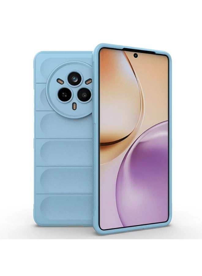 Premium Protection Back Silicone Case Compatible with Realme 14 Pro Plus 5G Magic Shield Shockproof Case with Camera Protection (Baby blue) - Image 1