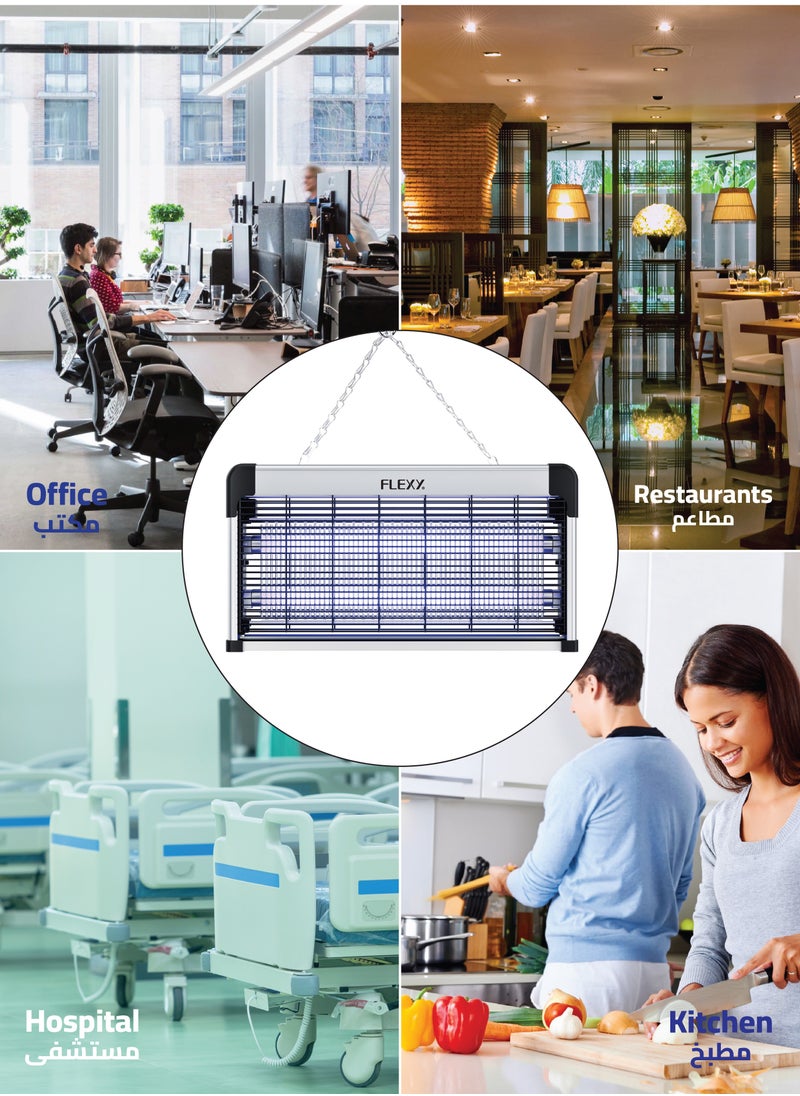 Flexy - FLEXY 30W Insect Killer: Safe for Parents & Babies, High-Voltage Output, 70-Thick Aluminum Insulation, Professional UV Lamp - Effective Insect Elimination for Your Home - Image 1