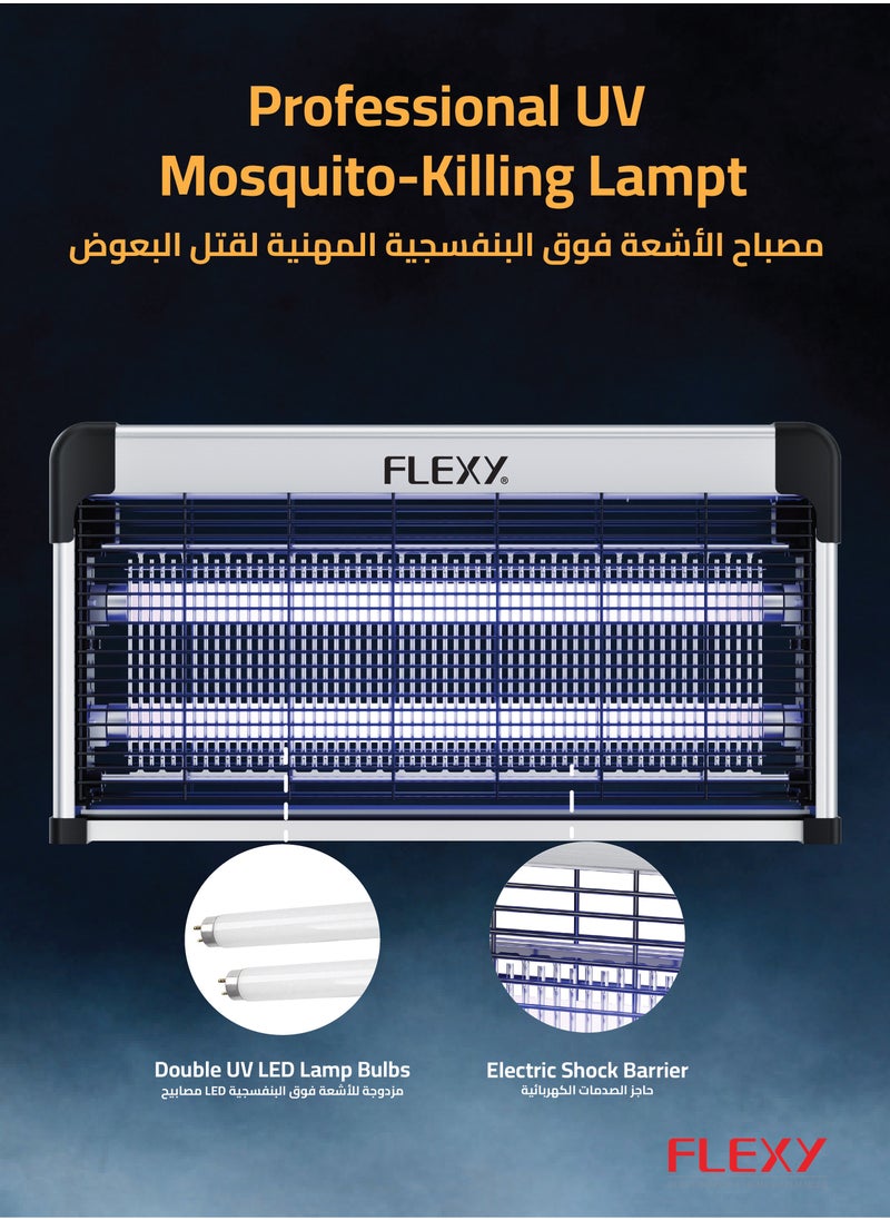 Flexy - FLEXY 30W Insect Killer: Safe for Parents & Babies, High-Voltage Output, 70-Thick Aluminum Insulation, Professional UV Lamp - Effective Insect Elimination for Your Home - Image 1