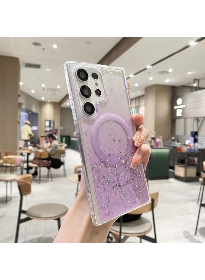 اس-توب جراب لهاتف Samsung Galaxy S23 Ultra 5G MagSafe Glitter Hybrid Clear TPU - Image 1