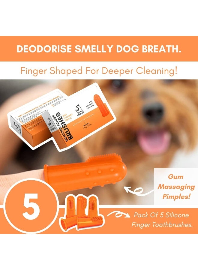 DogsLife Silicone Finger Dental Brushes Dog 5pcs - Image 4